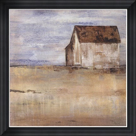 Framed Barn &amp; Field I Print