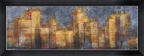 Framed City Storm Print