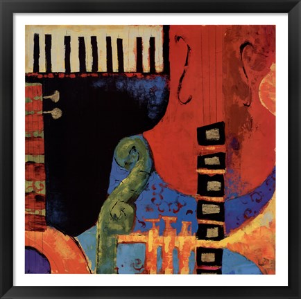 Framed Juxta Jazz III Print