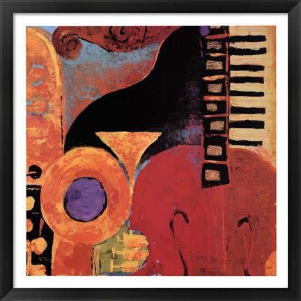 Framed Juxta Jazz IV Print