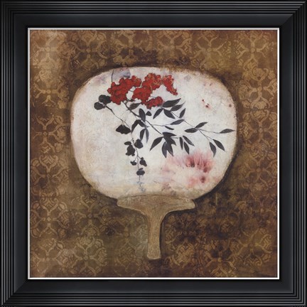 Framed Royal Fan I Print