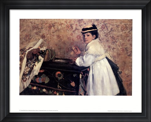 Framed Portrait of Mademoiselle Hortense Valpin Print