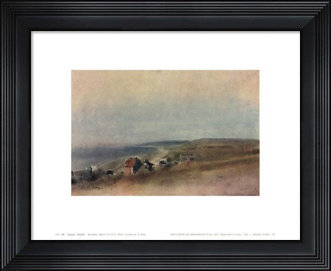 Framed Houses on Cliffs Print