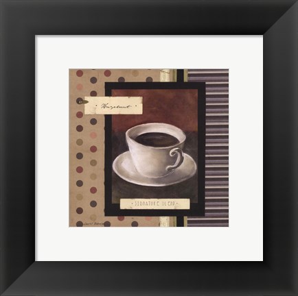 Framed Drinking Hazelnut Coffee Print