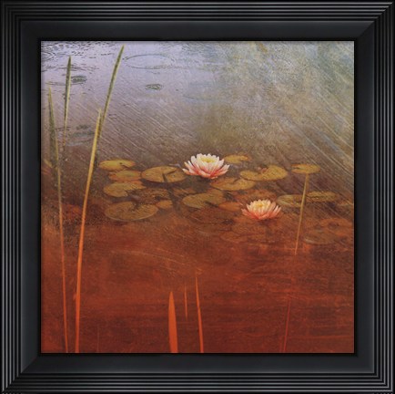 Framed Pond Lilies II Print