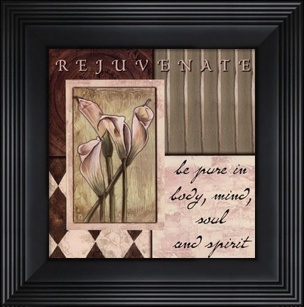 Framed Sage &amp; HarlequinRejuvenate Print