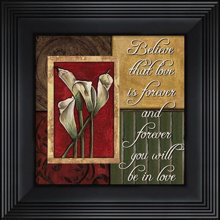 Framed Spice 4 PatchBelieve that Love Print