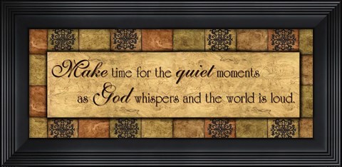 Framed WTLB, TuscanMake time Print