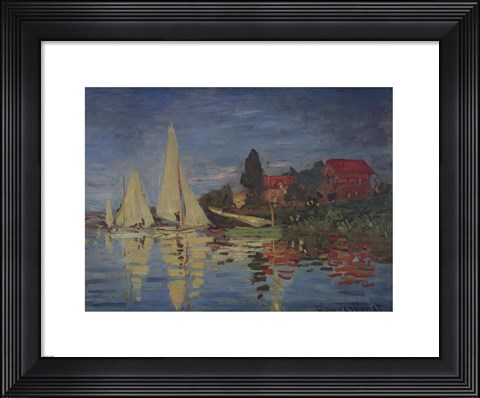 Framed Regatta at Argenteuil Print
