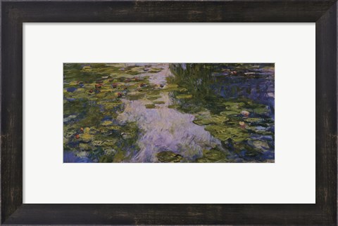 Framed Water Lilies, 1917/1919 Print