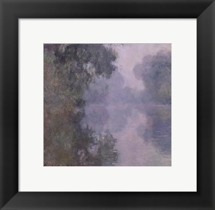 Framed Seine at Giverny, Morning Mists, 1897 Print