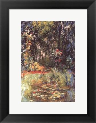 Framed Water Lily Pond, 1918 Print