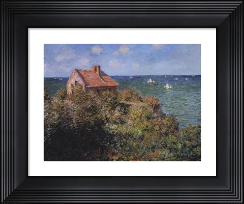 Framed Fisherman&#39;s Cottage on the Cliffs at Varengeville, 1882 Print