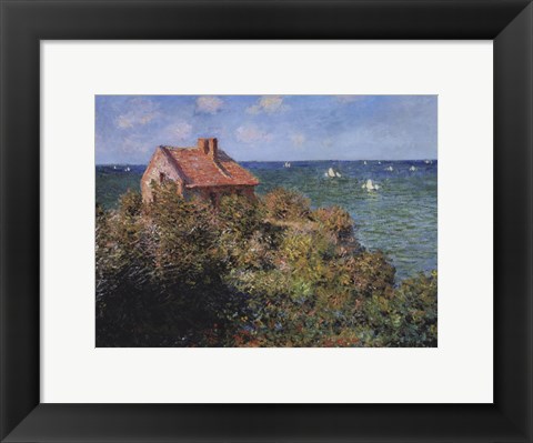 Framed Fisherman&#39;s Cottage on the Cliffs at Varengeville, 1882 Print