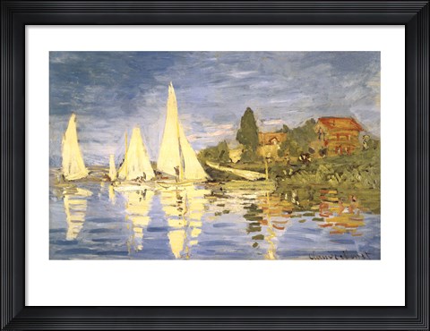 Framed Regatta at Argenteuil Print