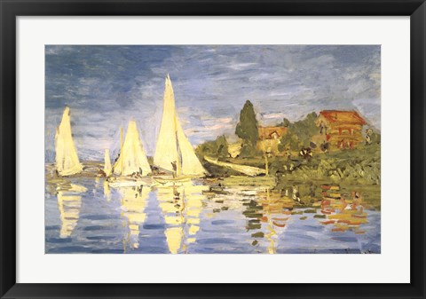 Framed Regatta at Argenteuil Print