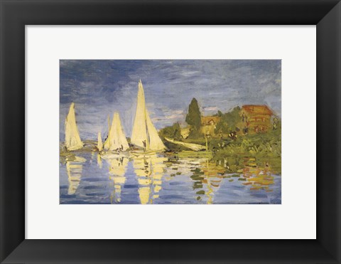 Framed Regatta at Argenteuil Print