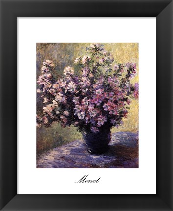 Framed Vase of Flowers Print