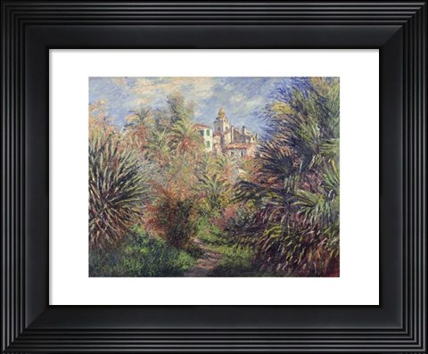 Framed Gardens at Bordighera, 1884 Print