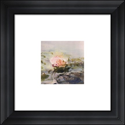 Framed Waterlily Pond, 1908 (detail II) Print