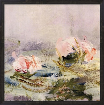 Framed Waterlily Pond, 1908 (detail I) Print