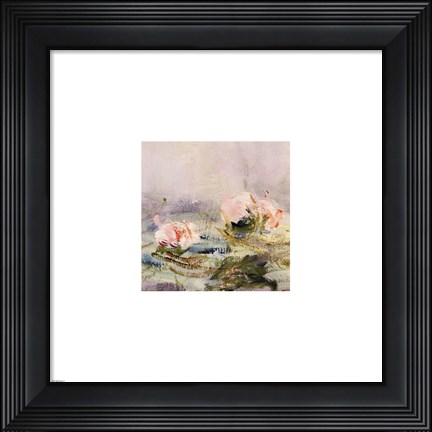 Framed Waterlily Pond, 1908 (detail I) Print