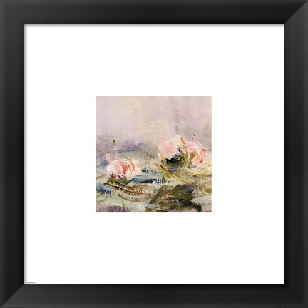 Framed Waterlily Pond, 1908 (detail I) Print