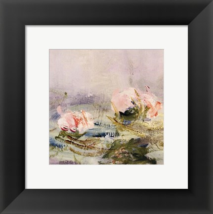 Framed Waterlily Pond, 1908 (detail I) Print