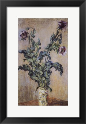 Framed Purple Poppies Print