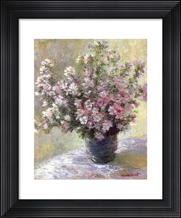 Framed Vase of Flowers Print