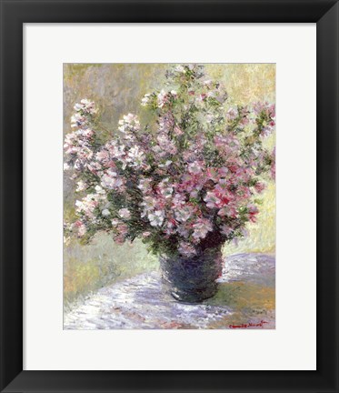 Framed Vase of Flowers Print