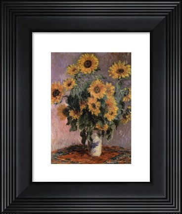 Framed Sunflowers, c.1881 Print