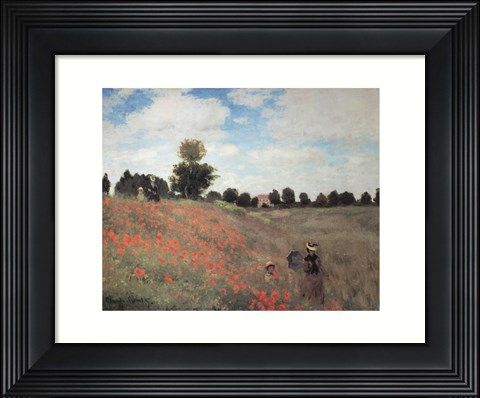 Framed Les Coquelicots Print