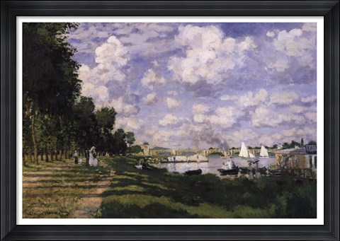 Framed Le Bassin d&#39;Argenteuil Print