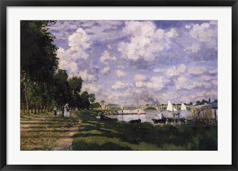 Framed Le Bassin d&#39;Argenteuil Print