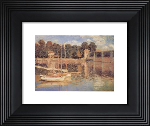 Framed Il Pont d'Argenteuil Print