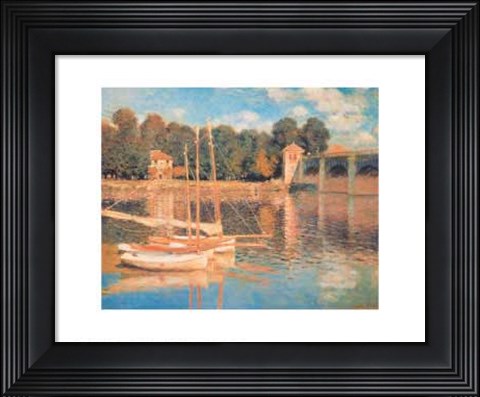 Framed Il Pont d'Argenteuil Print