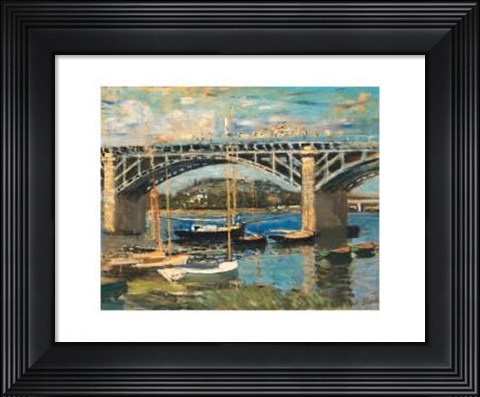 Framed Bridge at Argenteuil (bridge center) Print