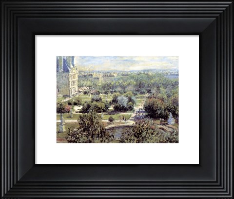 Framed View of Tuileries Gardens Print