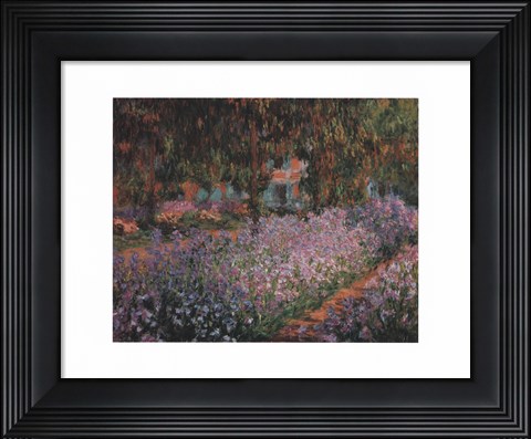 Framed Artist's Garden at Giverny, c.1900 Print