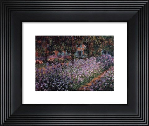 Framed Artist's Garden at Giverny, c.1900 Print