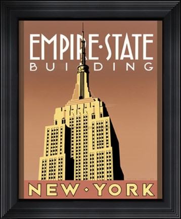 Framed Empire State Building Print