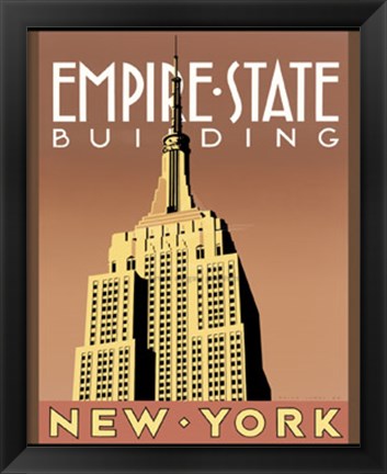 Framed Empire State Building Print