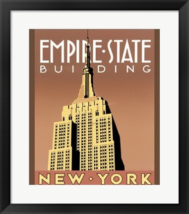 Framed Empire State Building Print