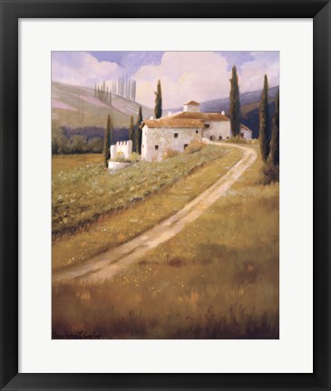 Framed Tuscany Vineyard Print