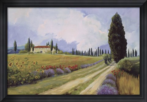 Framed Holiday in Tuscany Print