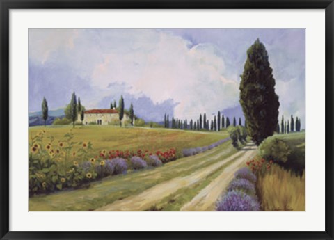 Framed Holiday in Tuscany Print