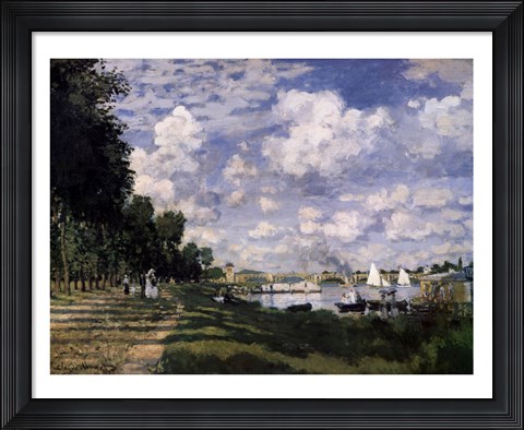Framed Le Bassin d&#39;Argenteuil Print