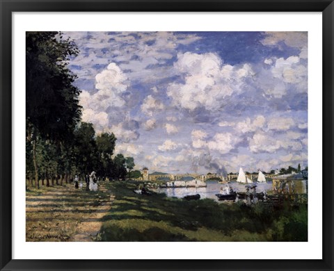 Framed Le Bassin d&#39;Argenteuil Print