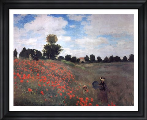 Framed Les Coquelicots Print